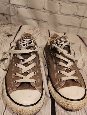 Grey Converse Youth 3 Kids Unisex Shoes Sneakers
